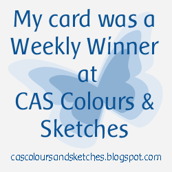 CAS Colours and Sketches - Sketch Challenge #190 Weekly Winner